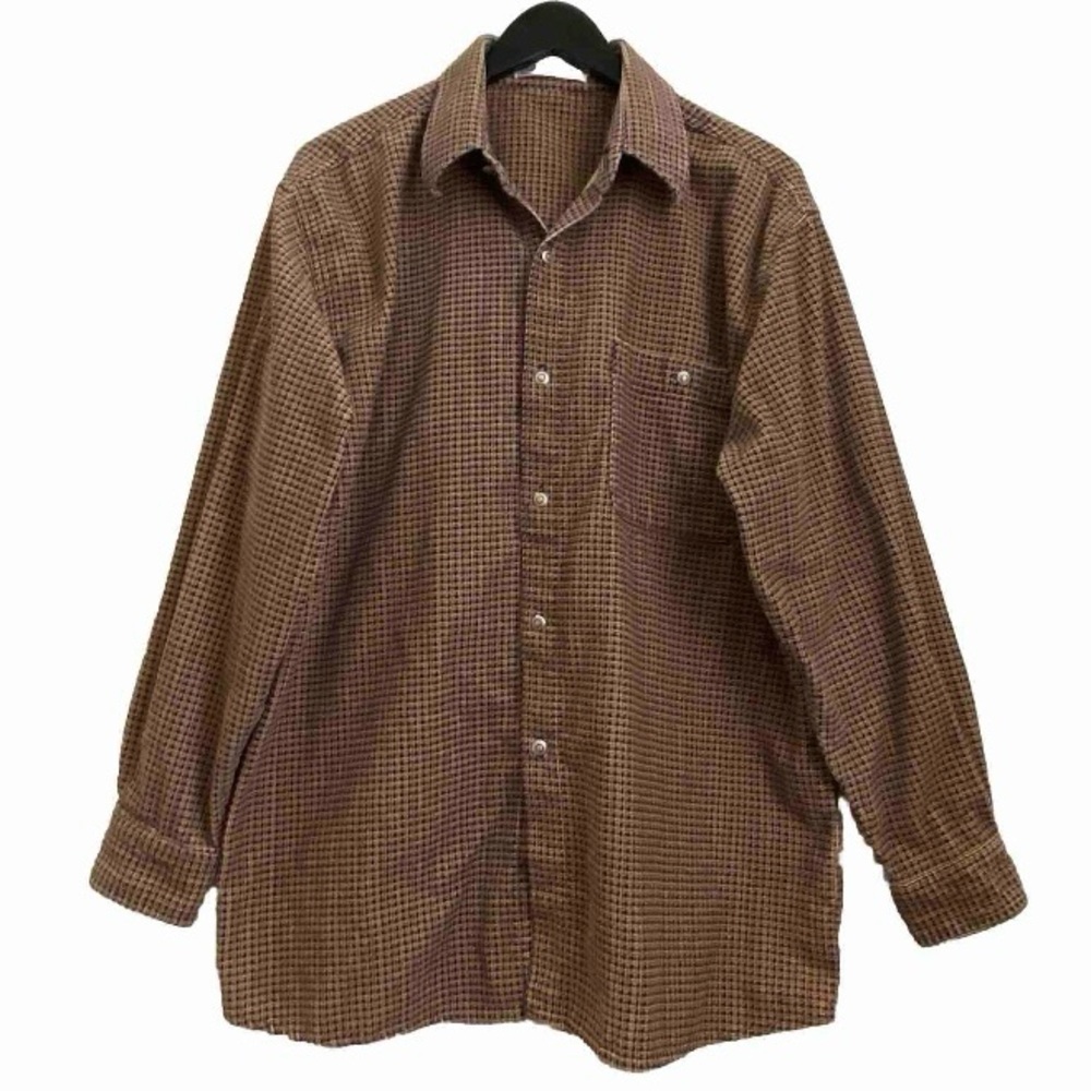 Vintage BUCCANEER Italy Houndstooth Button Down Men’s Long Sleeve Shirt 52/L